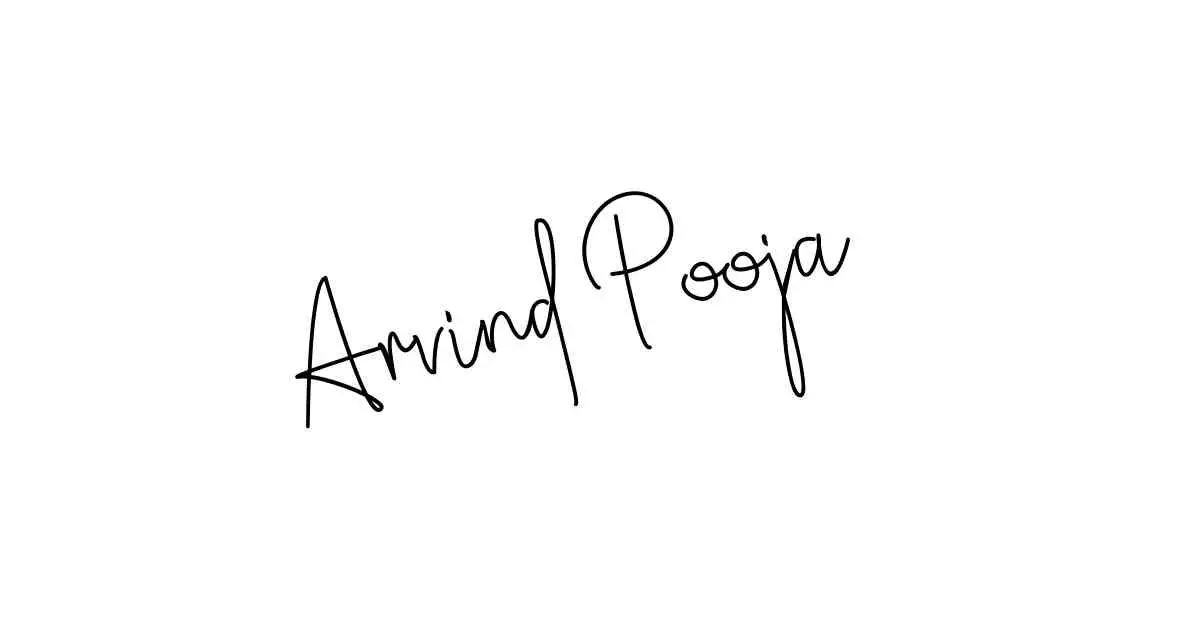 Arvind Pooja name signatures